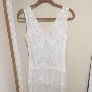 White flapper dress